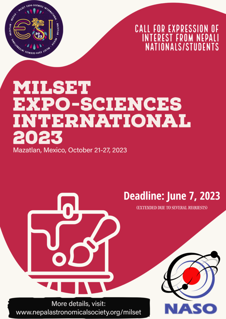 Milset NASO | MILSET Expo Sciences ⋆ Nepal Astronomical Society - NASO